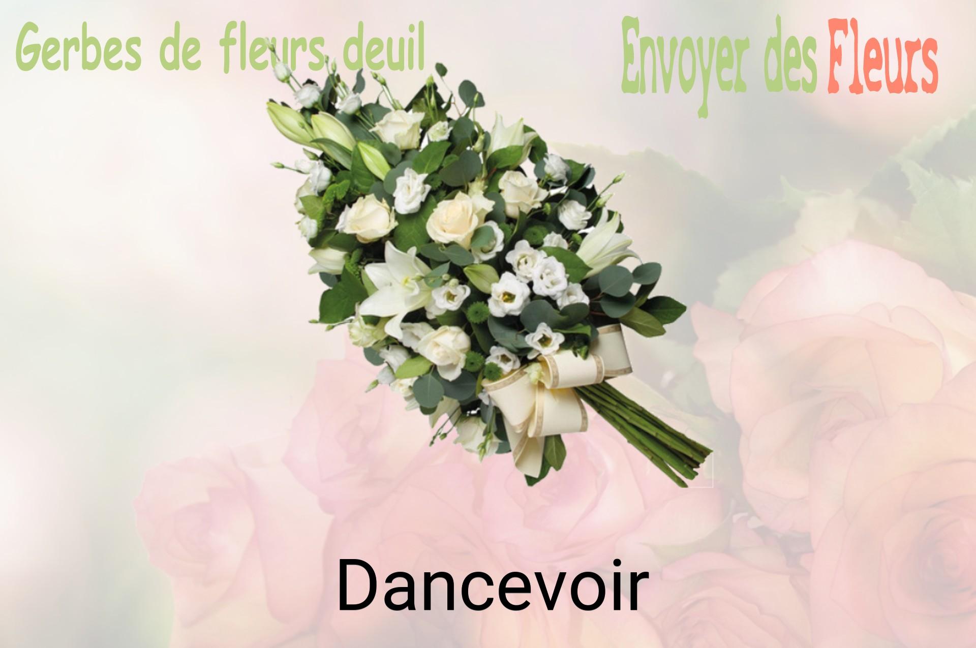 Gerbe de fleurs de deuil livrée à Dancevoir